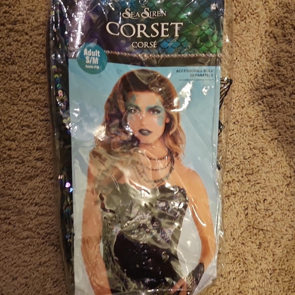 Sea Siren Corset Costume - Picture 2 of 10